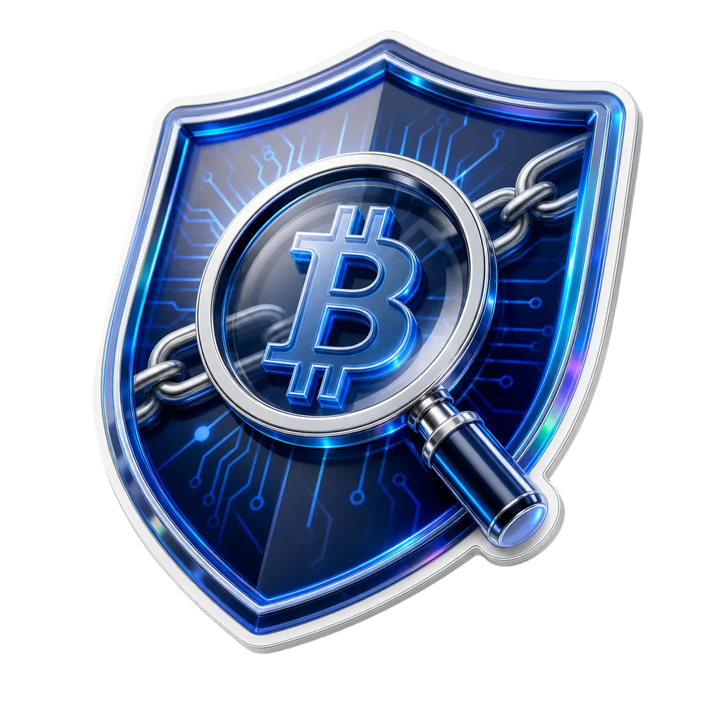 Premium 3D-Sticker: Blockchain-Forensik und Betrugsaufklärung